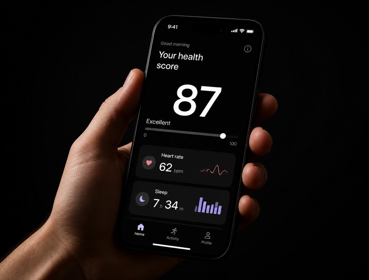 Vyrona app in hand